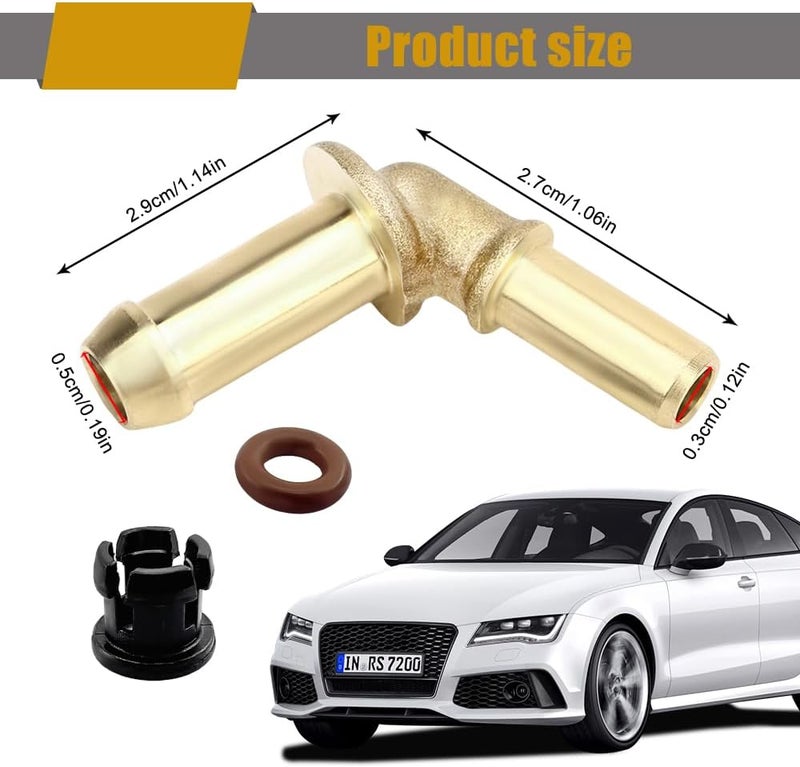 Lyxheth Car Thermostat Outlet Hose Connector Water Outlet Hose Connector Kit LR049990 Replacement for Jaguar XF 2010-2012,XJ 2011-2013,XK 2010-2015 Land Rover Range Rover/Sport Discovery 4 Velar 5.0 V8 3.0 V6 - Image 2